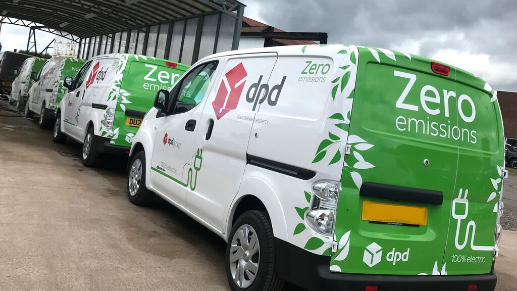 DPD Green Zero Emission Vehicle Branding by Aura Brand Solutions